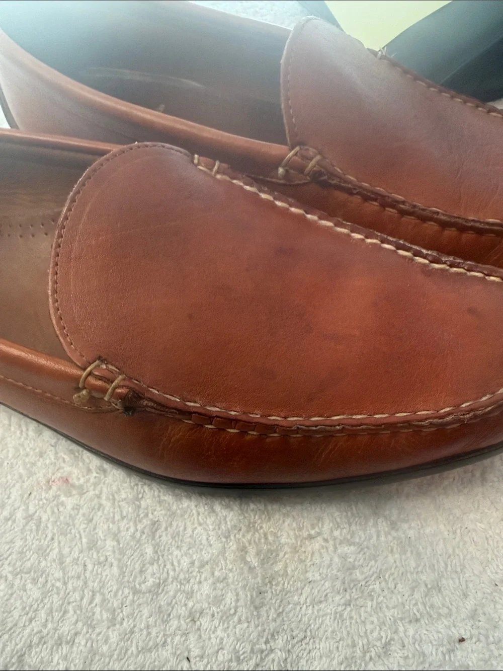 Allen Edmonds Tan Leather Slip-On Loafers